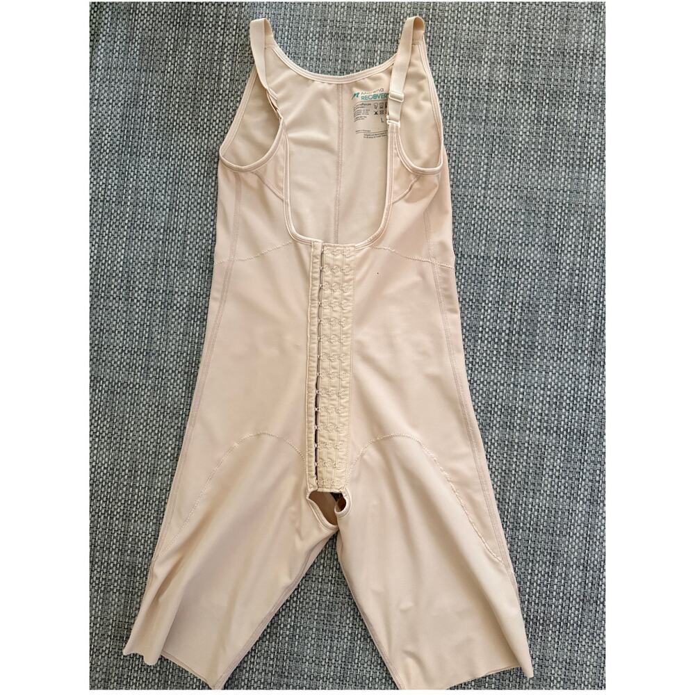 MARENA RECOVERY Post Surgery Adjustable Front Shorts Open Crotch Bodysuit L - Picture 2 of 6